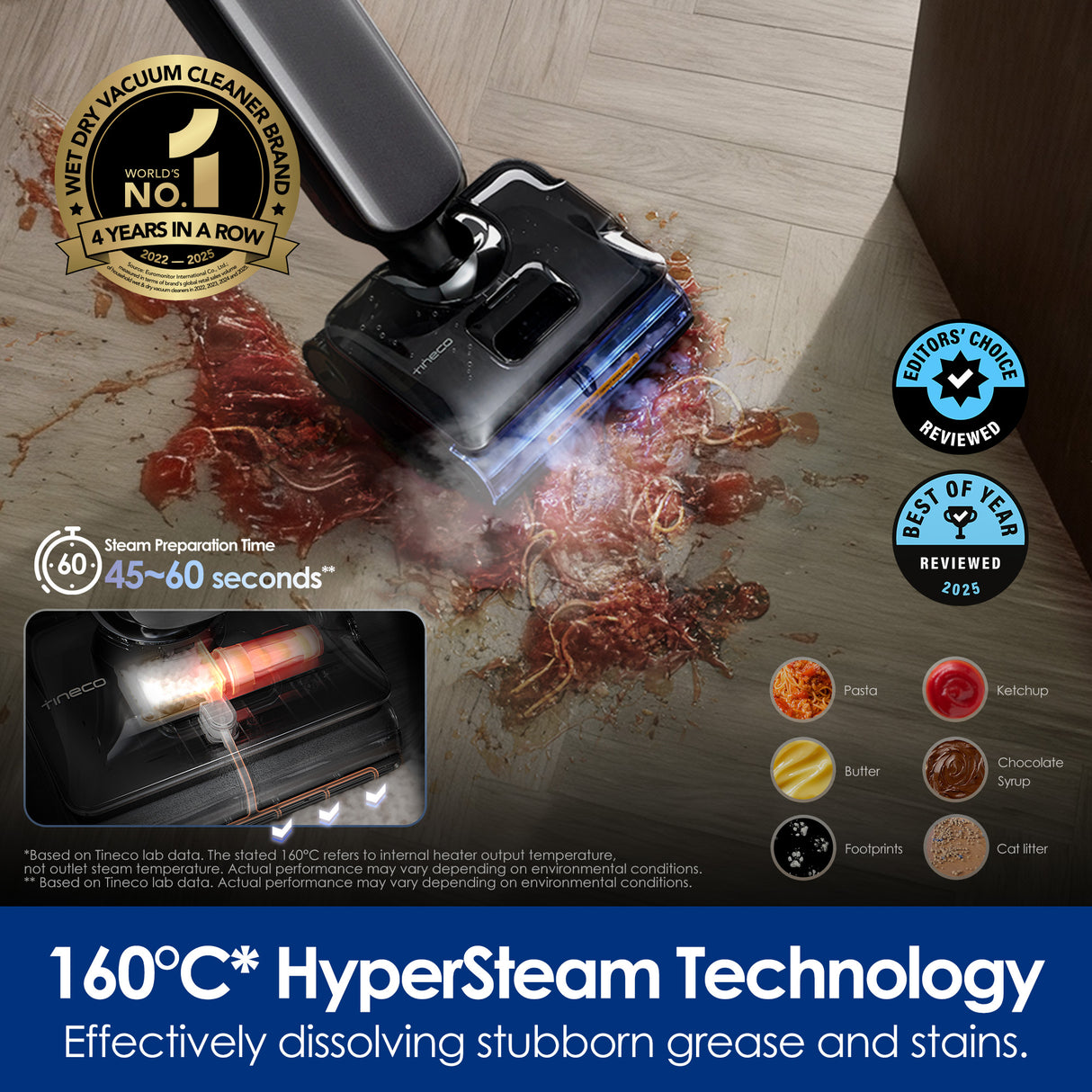 Tineco FLOOLR ONE S9 Artist Steam Pro Wet Dry Vacuum Cleaner