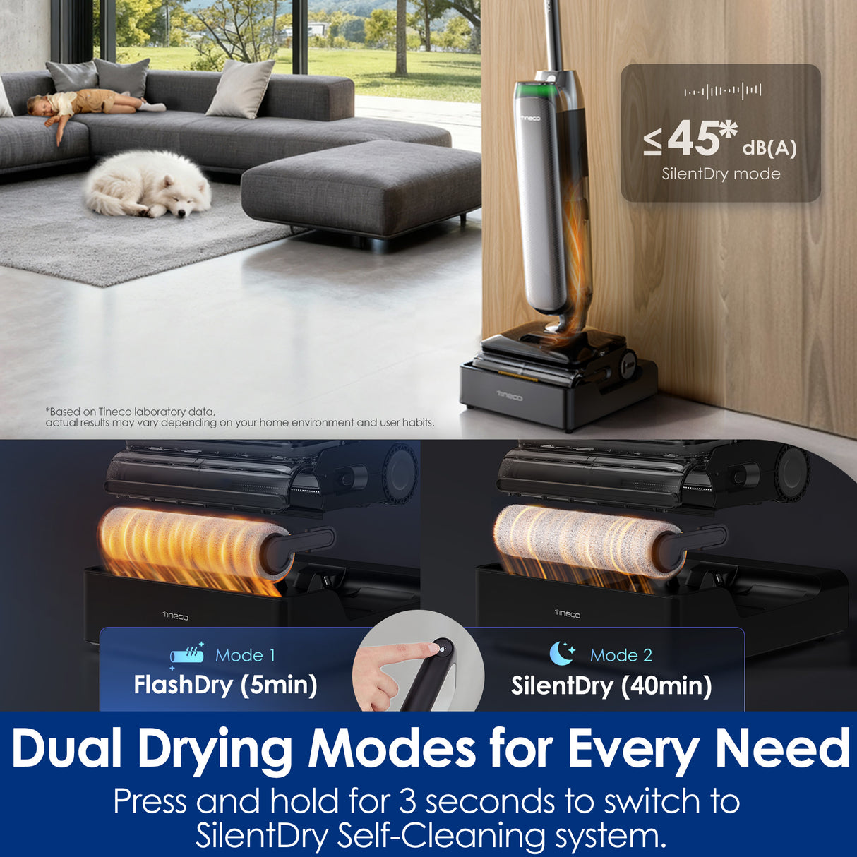 Tineco FLOOLR ONE S9 Artist Steam Pro Wet Dry Vacuum Cleaner