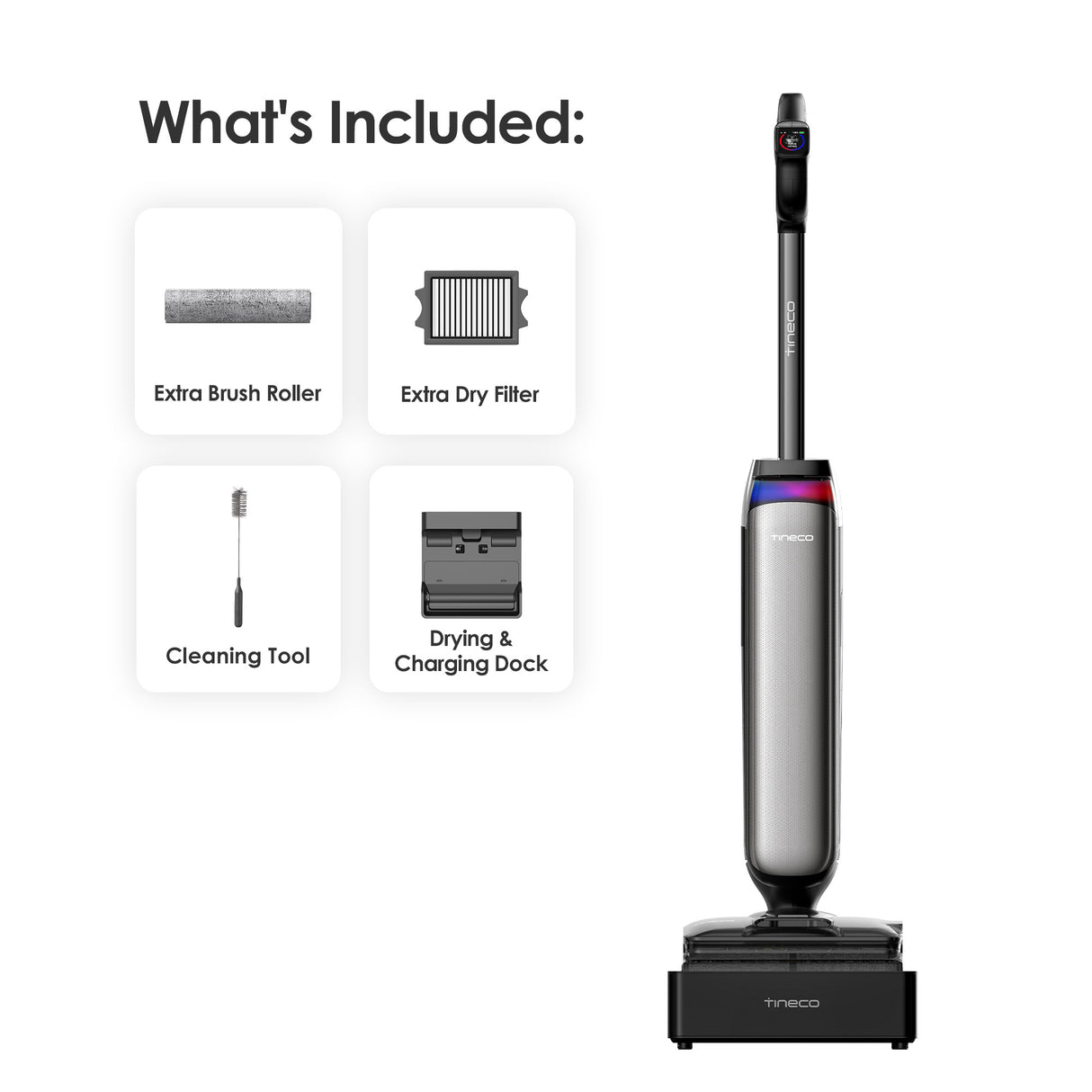 Tineco FLOOLR ONE S9 Artist Steam Pro Wet Dry Vacuum Cleaner